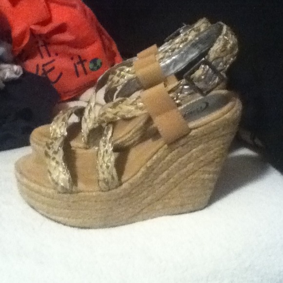 Reduced!! Cute candies wedge sandals