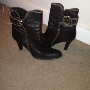 Coach chocolate brown boots