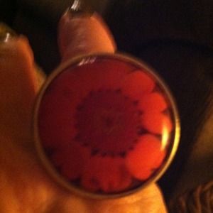 CORAL COLOR FASHION RING