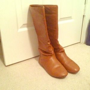 Tan (almost knee high) boots