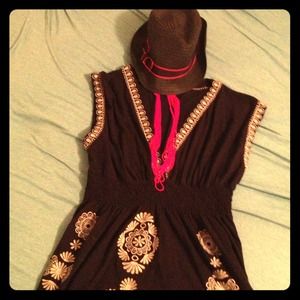 Bcbg Maxazria black tunic or bathing suit cover up