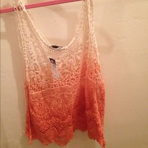 Ombré crochet tank