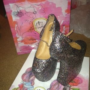 Jeffery Campbell street cred glitter multicolored