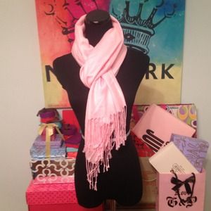 Baby Pink Large Pashmina Scarf NWOT