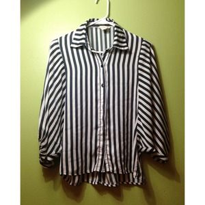 Stripes of dark blue & white, form fitting.💁