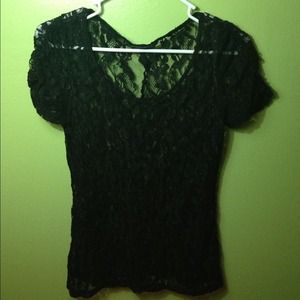 Black Lace Top