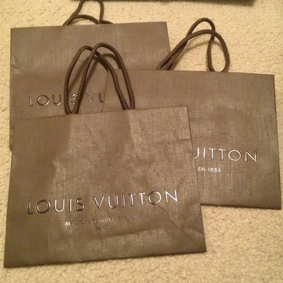 Louis Vuitton shopping bags