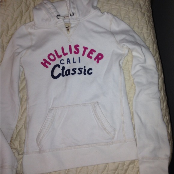 White Hollister hoodie!
