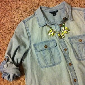 🚫SOLD J. Crew Chambray Shirt Dress sz S