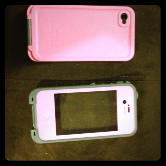 Pink life proof phone case iPhone 4 💕