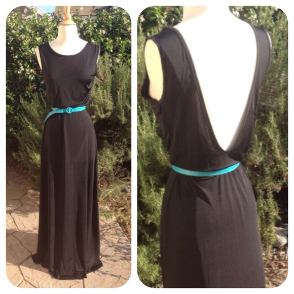 Dresses & Skirts - Black backless long dress