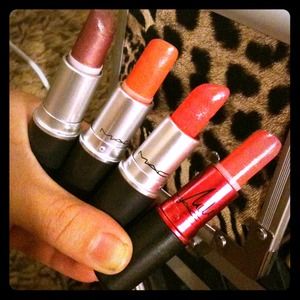 MAC lipsticks including Nikki minaj viva la glam