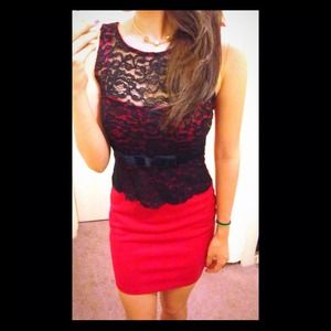 💖New women's black&red dress💖