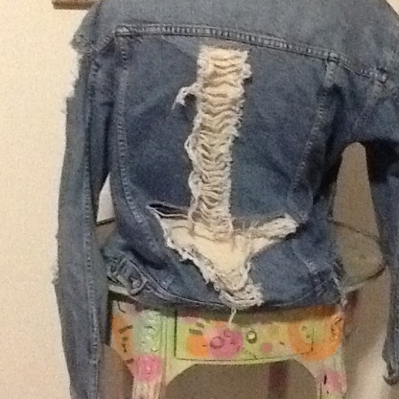 Shredded Denim Jacket
