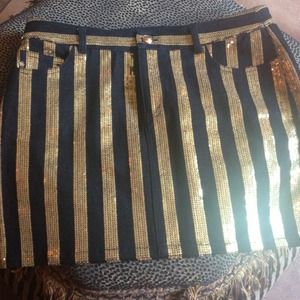 New never worn MK black and gold mini skirt!