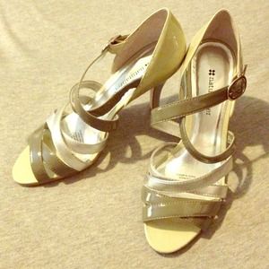 SOLD Grey/Silver/Cream Heels