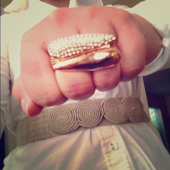 Two Finger Glam Ring