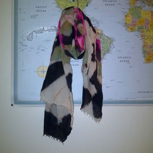 Anthropologie Watercolor Scarf