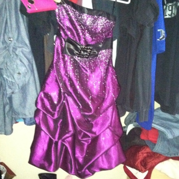 Jessica McClintock purple dress - Picture 2 of 3