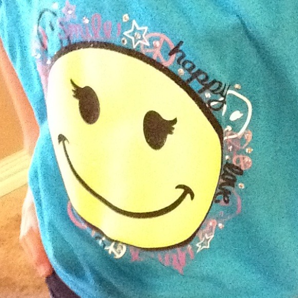 Blue smile crop top - Picture 3 of 3