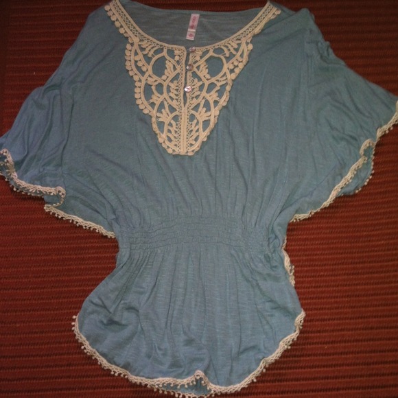 Teal/blue dressy or casual shirt from target