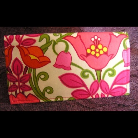Vera Bradley Clutches & Wallets - Vera Bradley Petal Pink Checkbook Holder