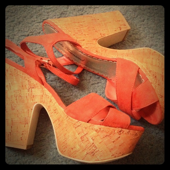 Orange LuLu Townsend Heels