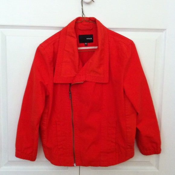 🔴TRADED🔴 @liljoysee orange cropped moto jacket