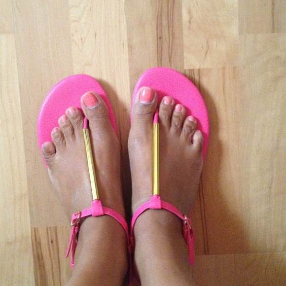 Pink sandals