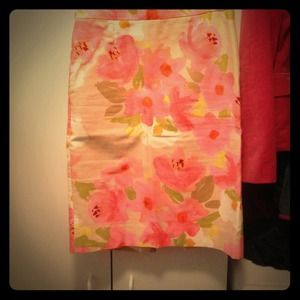 J. Crew floral skirt