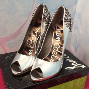 Sam Edelman Shoes - Sam Edelman gun metal peep toe heels Sam Edelman Shoes - Sam Edelman gun metal peep toe heels