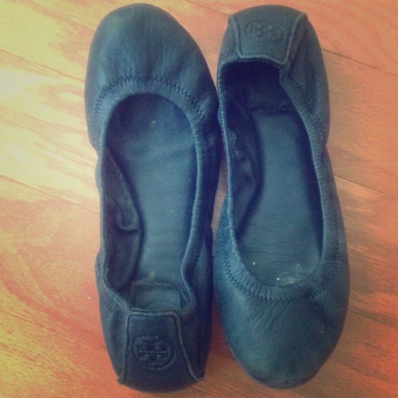 Tory Burch Eddie Lamb Leather Flats, 5