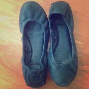 Tory Burch Eddie Lamb Leather Flats, 5