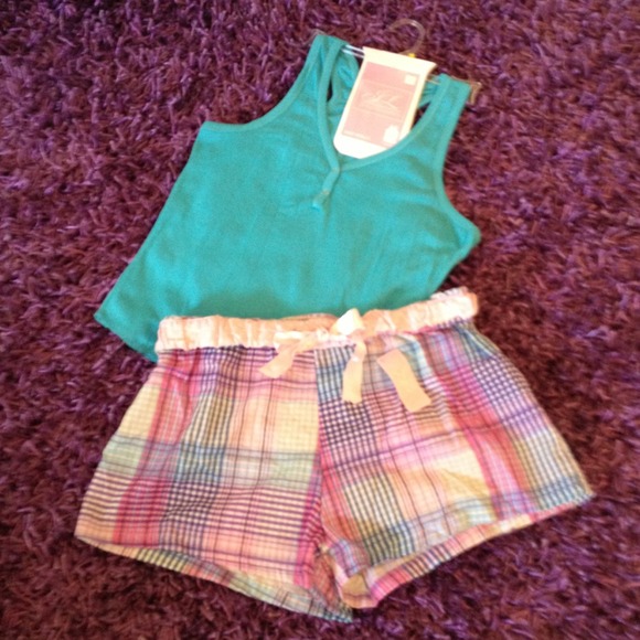 SOLD !! Sleep wear set tank top and boxer shorts
