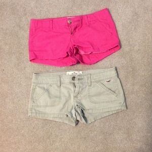 2 pairs of Hollister shorts