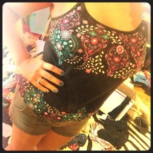 Brown teal & purple tank NWT!