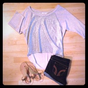 SOLD!✋Sparkly high low sweater ✨