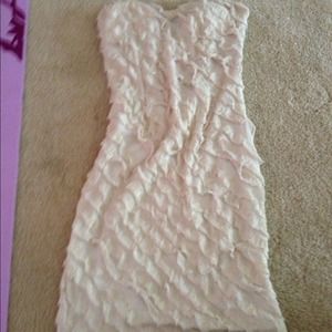 Cream and gold dress