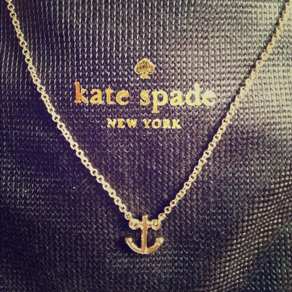 Kate Spade anchors away gold necklace