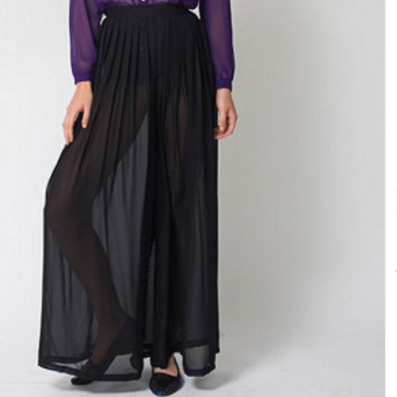 REDUCED✨American Apparel wide leg chiffon pants✨