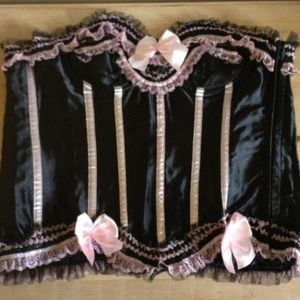 Black and pink corset