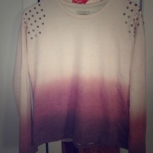 Zara Spiked ombré sweater.