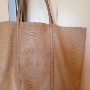 Tan Leather Banana Republic Tote or Large Purse
