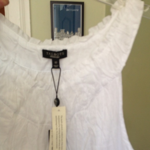Talbots crinkle cotton tank - Picture 3 of 3