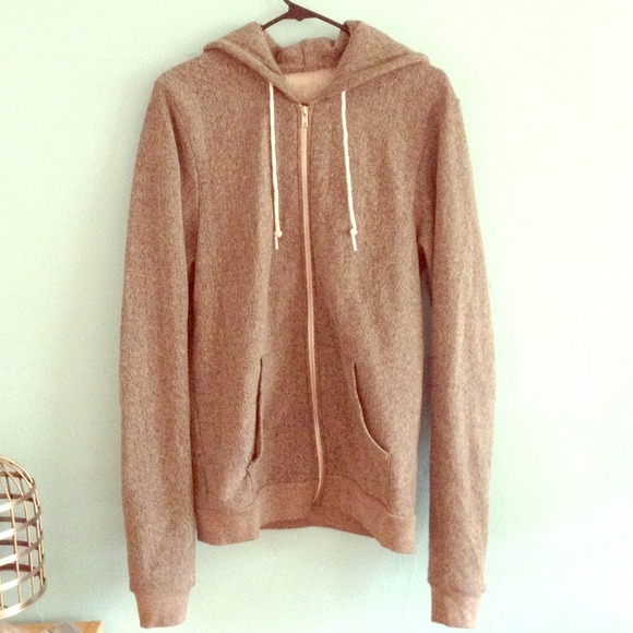 American Apparel Salt and Pepper zip hoodie