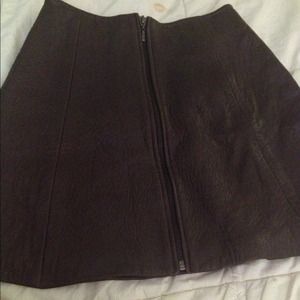 Leather skirt