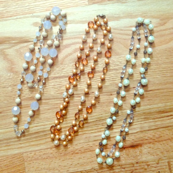 Jewelry - Bundle of 3 long bead necklaces