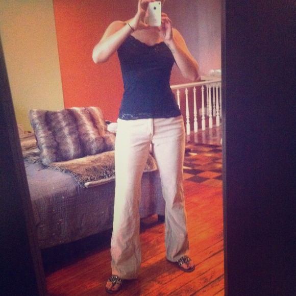 GAP low rise Camel color boot cut pants