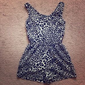 Cheetah Print Romper