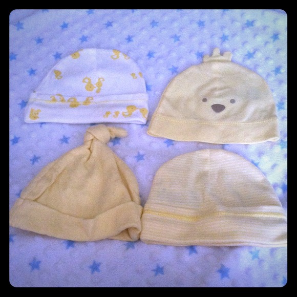 Other - 4 yellow baby hats